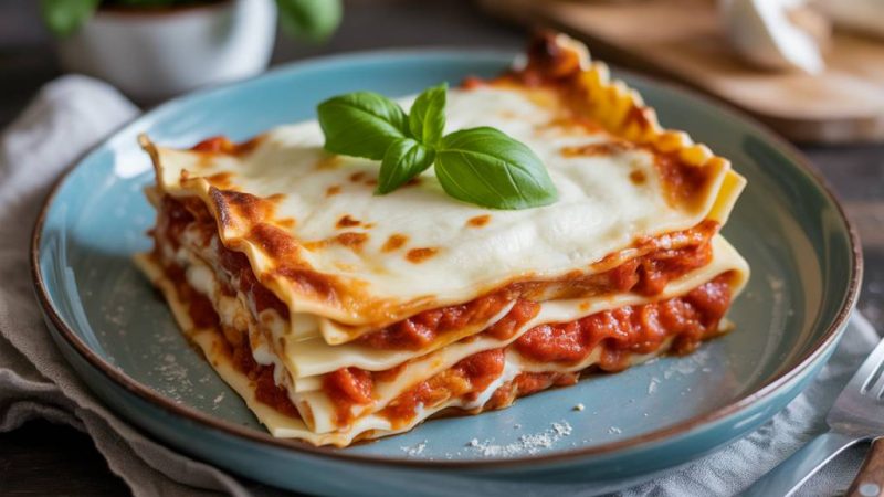 Recette lasagne mozzarella sans béchamel : un plat gourmand et sans crème